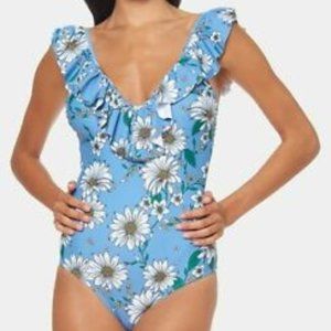 Jessica Simpson Pacific Multi Ruffle Swimsuit